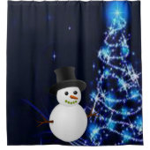 Showgordijn met kerstmis douchegordijn (Voorkant)