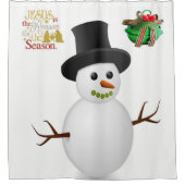 Showgordijn met kerstmis douchegordijn (Voorkant)