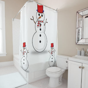 Showgordijn met kerstmis douchegordijn