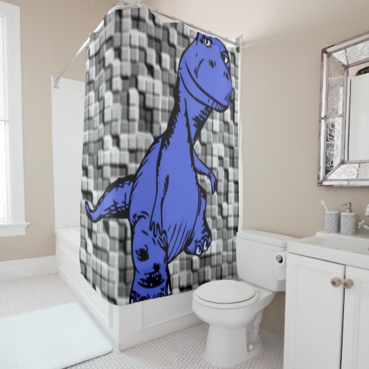 Showgordijndinosaurussen Douchegordijn (In situ)