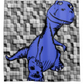 Showgordijndinosaurussen Douchegordijn (Voorkant)