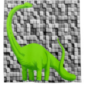 Showgordijndinosaurussen Douchegordijn (Voorkant)