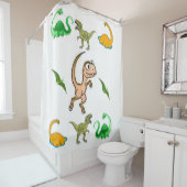 Showgordijndinosaurussen Douchegordijn (In situ)