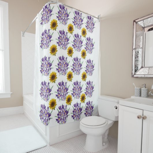 Showgordijnfloral Douchegordijn (In situ)