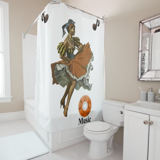 Showgordijnmuziek Douchegordijn (In situ)