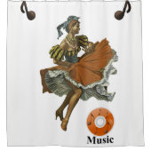 Showgordijnmuziek Douchegordijn (Voorkant)