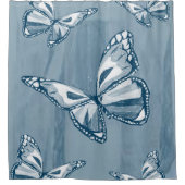 Showgordijnvlinders Douchegordijn (Voorkant)