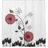 Showgordijnzonnebloemen Douchegordijn (Voorkant)