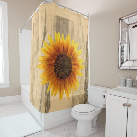 Showgordijnzonnebloemen Douchegordijn (In situ)