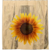 Showgordijnzonnebloemen Douchegordijn (Voorkant)