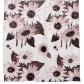 Showgordijnzonnebloemen Douchegordijn (Voorkant)