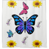 Showgordijnzonnebloemen Douchegordijn (Voorkant)