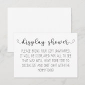 Showkaart voor beeldscherm informatiekaartje (Voorkant / Achterkant)