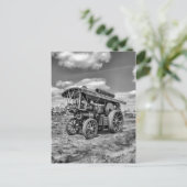 Showmans Engine "Lord Nelson" zwart en wit Briefkaart (Staand voorkant)