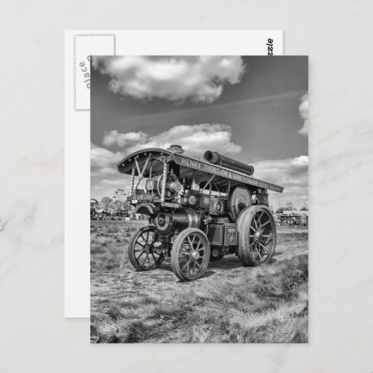 Showmans Engine "Lord Nelson" zwart en wit Briefkaart (Voorkant / Achterkant)