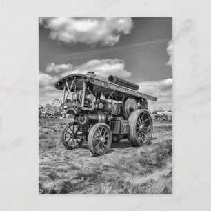 Showmans Engine "Lord Nelson" zwart en wit Briefkaart