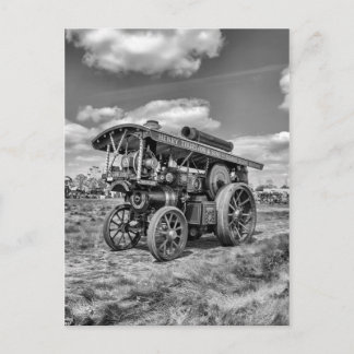 Showmans Engine "Lord Nelson" zwart en wit Briefkaart