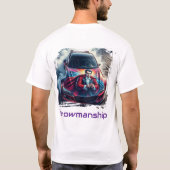 Showmanship Drift — Illusionist Wheel Burnout T-shirt (Achterkant)