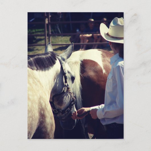 Showmanship in a Horse Show Briefkaart (Voorkant)