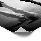 Showmanship Trot in Black and White Poster (Hoek)