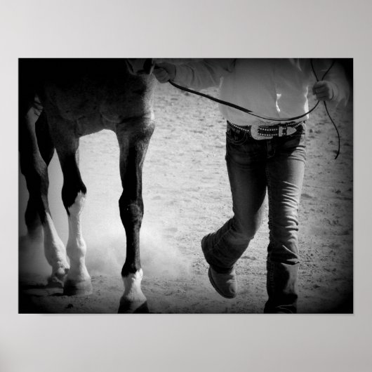 Showmanship Trot in Black and White Poster (Voorkant)