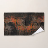 Showmelasse brown gehammerd gebogen glas herhaald bad handdoek (Handdoek)