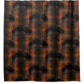 Showmelasse brown gehammerd gebogen glas herhaald douchegordijn (Voorkant)