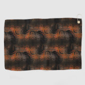 Showmelasse brown gehammerd gebogen glas herhaald golfhanddoek (Horizontaal)