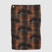 Showmelasse brown gehammerd gebogen glas herhaald golfhanddoek (Voorkant)