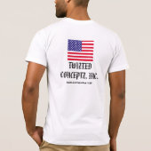 ShowProof, WAKE UPAMERICA! Of Lea... - Gepersonali T-shirt (Achterkant)