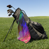 Showred and dark blue ondergedompeld in zachte gol golfhanddoek (Groen)