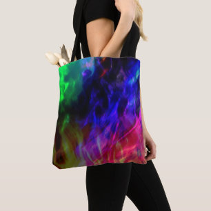 Showred and dark blue ondergedompeld in zachte gol tote bag