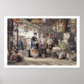 Showroom van een Lantaarns-koopman in Peking, van  Poster (Voorkant)