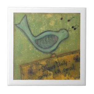 Shows dagelijks 4-inch keramische tapijten tegeltje