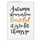 Shows In het najaar van ons hoe mooi het Wenskaart (Voorkant)