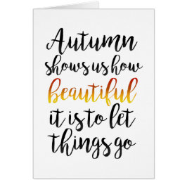 Shows In het najaar van ons hoe mooi het Wenskaart