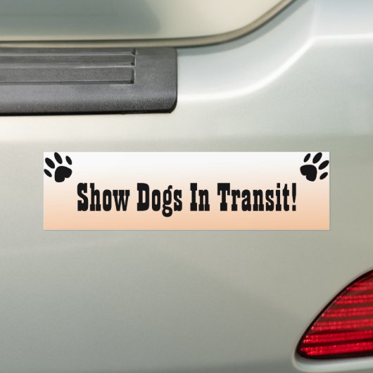 Shows in transit Bumpersticker (Op auto)
