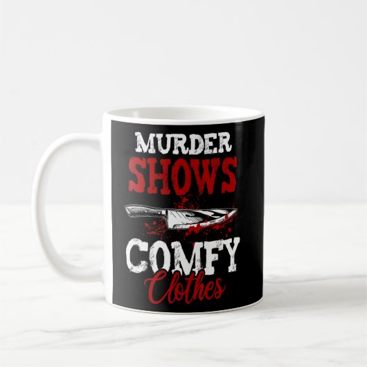 Shows van de moord op True Crime Gezegde en Comfy  Koffiemok (Links)