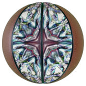 Showtextuur kaleidoscoop in zandige zilverkleuren basketbal (Verticaal)