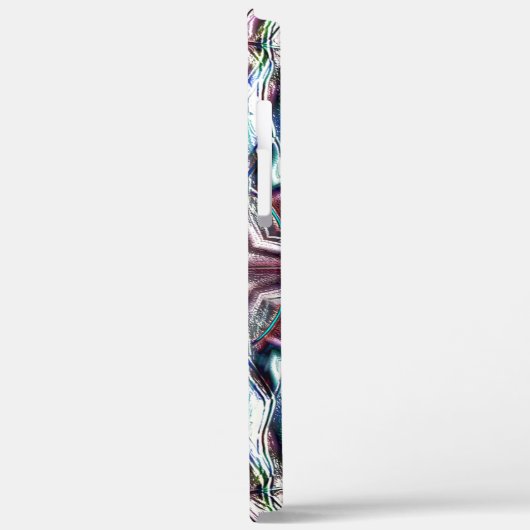 Showtextuur kaleidoscoop in zandige zilverkleuren Case-Mate iPhone case (Achterkant / Links)