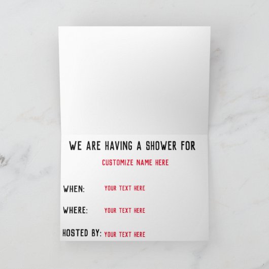 Showtime Napkin-banden Kaart (Binnen)