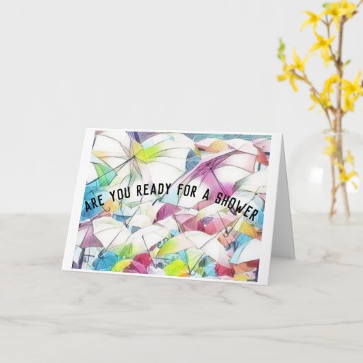 Showtime Napkin-banden Kaart (Gele Bloem)