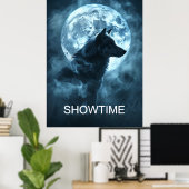 Showtime Weerwolf Poster, Full Moon Transformation Poster (Thuiskantoor)