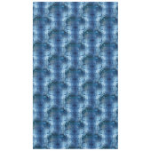 Showy blue hammered gebogen herhaling van glas tafelkleed (Voorkant)