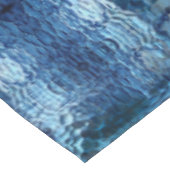 Showy blue hammered gebogen herhaling van glas tafelkleed (Gekanteld)