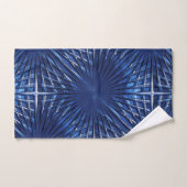 Showy blue punted grid ziet eruit als gepofeld of  bad handdoek (Handdoek)