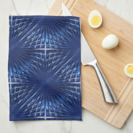 Showy blue puntige grille, opgeblazen, opgeblazen theedoek