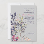 Showy Floral Invitation Kaart (Voorkant)