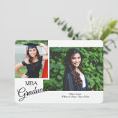 Showy Script Afstuderen de Aankondiging van de Fot (Staand voorkant)