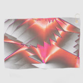 Showy zalm of perzik, zeer ruw gedigitaliseerd golfhanddoek (Horizontaal)